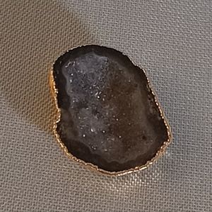 Gold Plated Geode Pendant